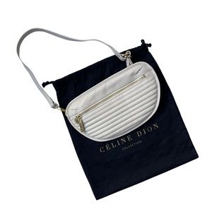 CELINE VIBRATO Women’s Money Belt Cream Off White Beige Fanny Pack